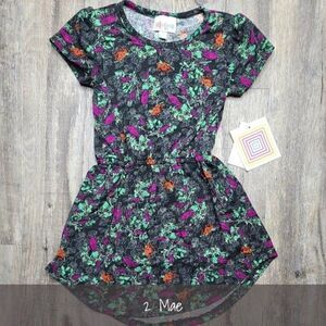 LuLaRoe Girls Mae Dress 2 NWT